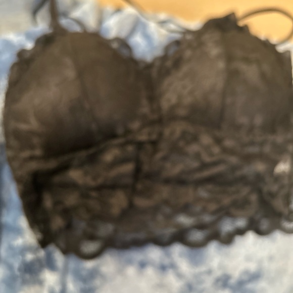 Lingerie Set Black Lace Bralette Bra Matching Panties Waist Fit sexy pick size - Picture 6 of 10